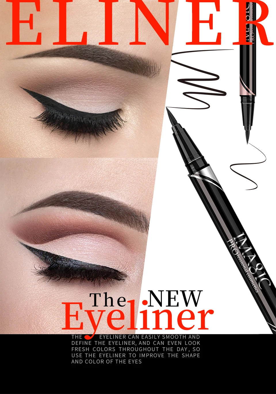 IMAGIC Waterproof Eyeliner Shine Eyeliner