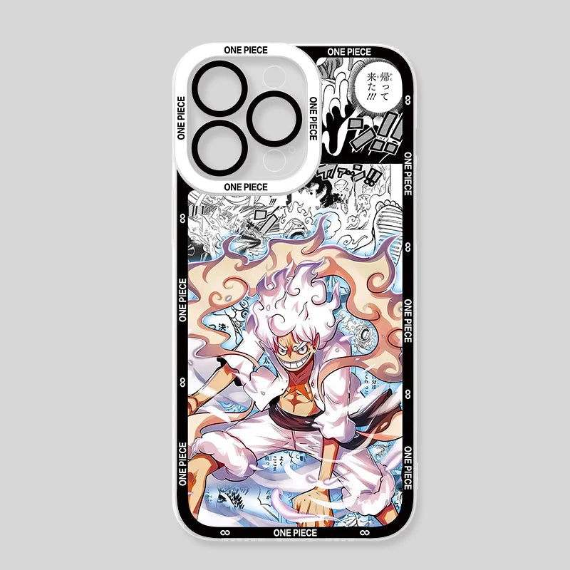 Coque transparente anime pour iPhone 16 Pro Max et 16 pro