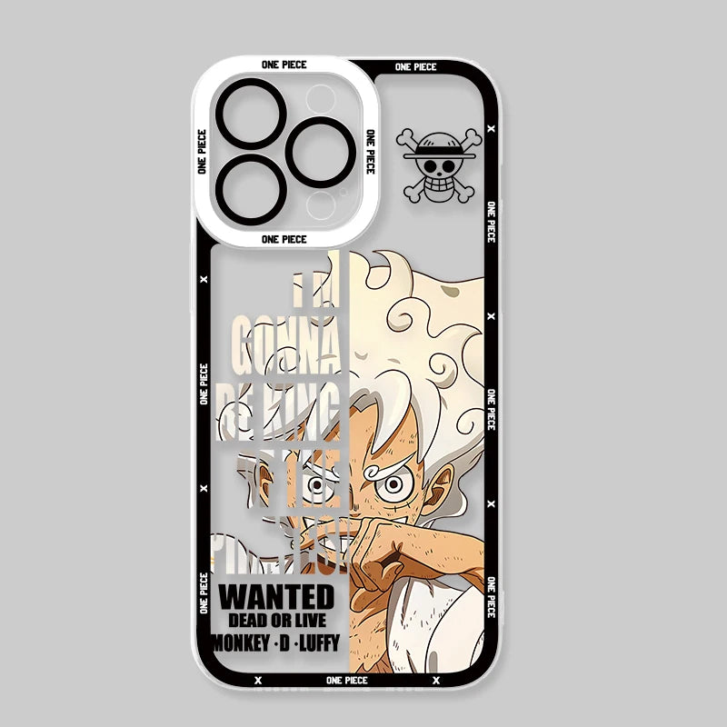 Coque transparente anime pour iPhone 16 Pro Max et 16 pro
