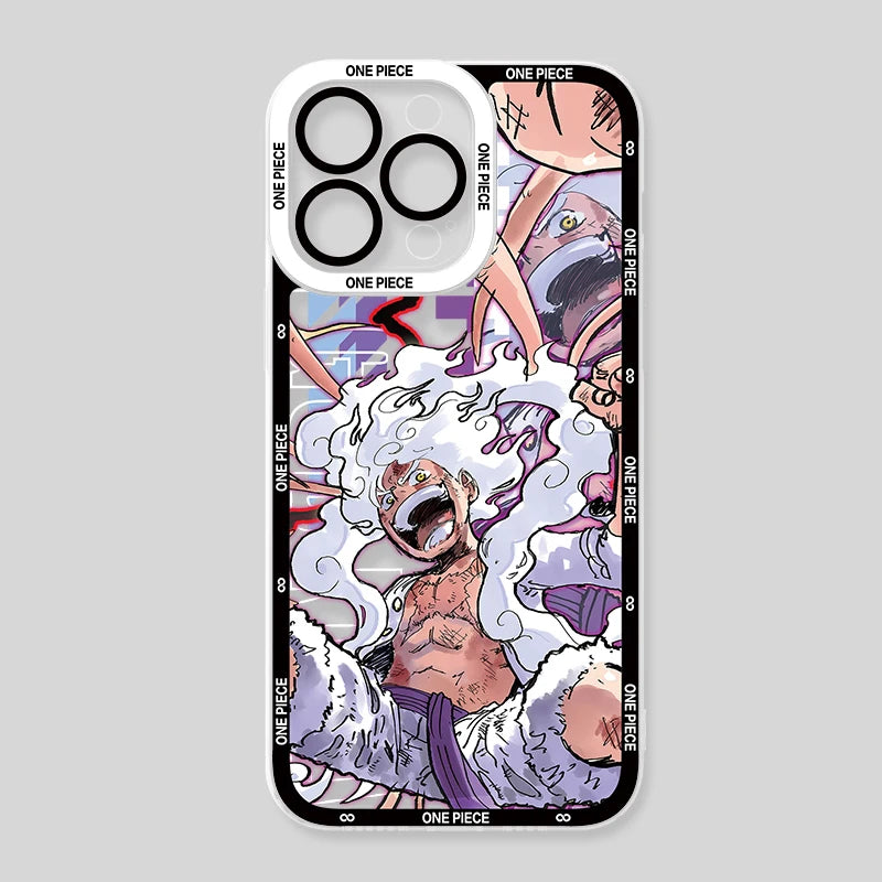 Coque transparente anime pour iPhone 16 Pro Max et 16 pro