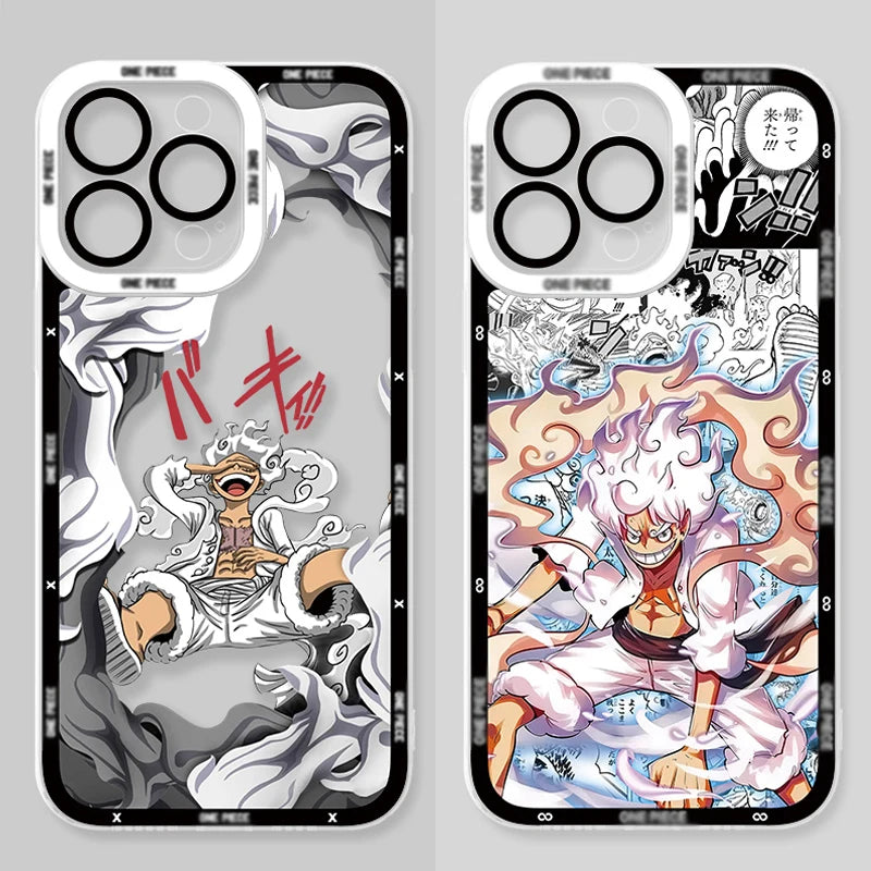 Coque transparente anime pour iPhone 16 Pro Max et 16 pro