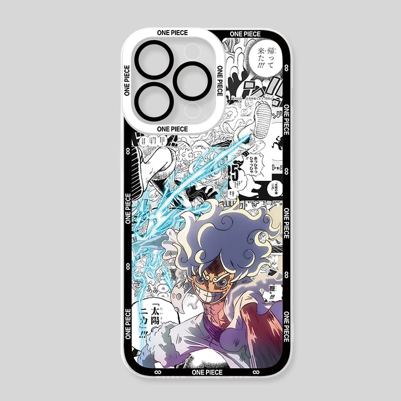 Coque transparente anime pour iPhone 16 Pro Max et 16 pro