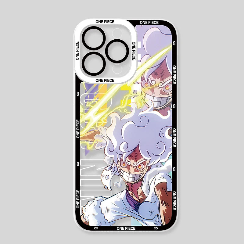 Coque transparente anime pour iPhone 16 Pro Max et 16 pro